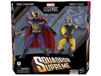 Figurka Marvel Legends Series Squadron Supreme Nighthawk a Marveland Blur Nové