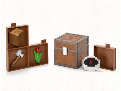 Figurka Minecraft Loot Chest Forest 10cm Nové