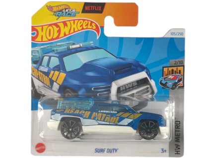 Hot Wheels Lets Race Surf Duty modré Nové