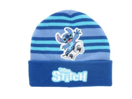 Zimní čepice Lilo a Stitch světle modrá vel. 54 Nové