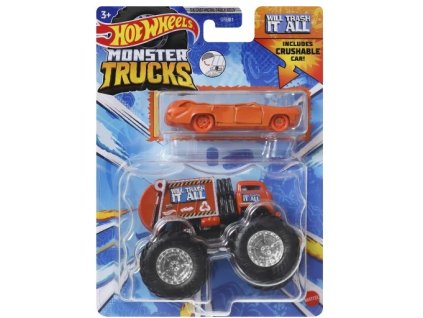 Hot Wheels Monster Truck Will Trash it all 1:64 Nové