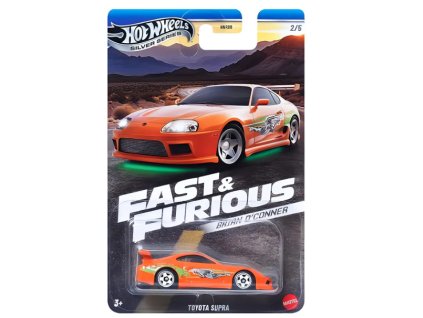 Hot Wheels Silver Series Fast and Furious Brian Oconner Toyota Supra Nové