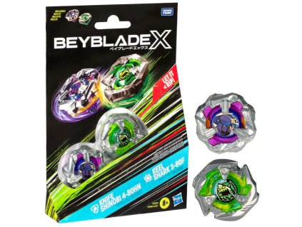 Beyblade X Dual Pack Knife Shinobi 4-80HN and Keel Shark 3-80F Nové