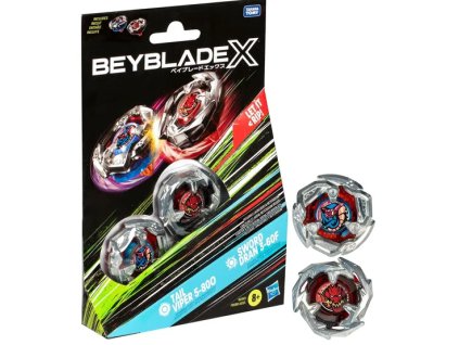 Beyblade X Dual Pack Tail Viper 5-800 and Sword Dran 3-60F Nové