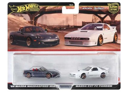Hot WHeels Premium 04 Mazda Mazdaspeed Miata Mazda RX7 FC Pandem Nové