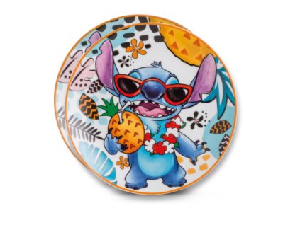 Talíř Disney Stitch 2ks bílé 19cm Nové