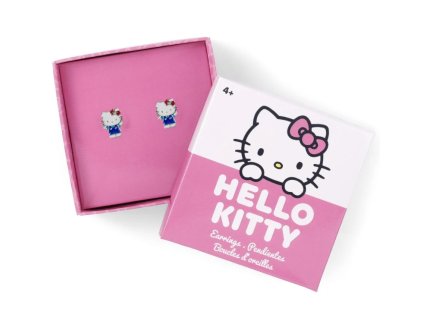 Náušnice Hello Kitty modrá Nové