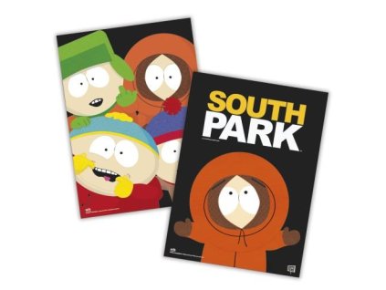 Set 2 miniplakátů South Park 38x52cm Nové