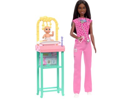 Barbie Povolání Doktorka s černými vlasy Nové