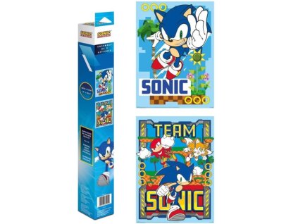 Set plakátů Sonic 2ks Nové