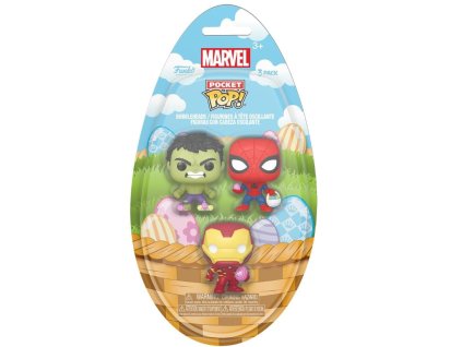 Funko Pocket Pop! Easter 2025 Marvel SpiderMan, Iron Man, Hulk Nové