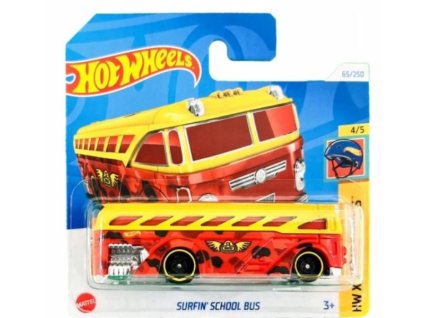 Hot Wheels Surfin School Bus červený Nové