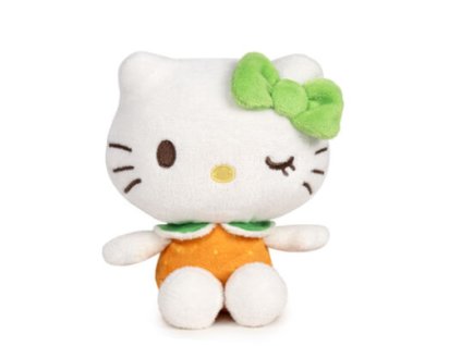 Plyšák Hello Kitty Fruits oranžová mrkajíci 12cm Nové