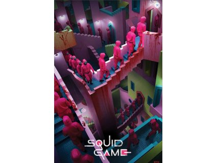 Plakát Squid Game Crazy Stairs Nové