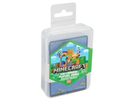 Voděodolné hrací karty Minecraft Nové