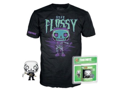 Funko Set Fortnite Skull Trooper minifigurka a tričko vel. XL OBAL Nové