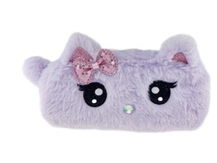 Penál Fluffy Cat Purple Nové