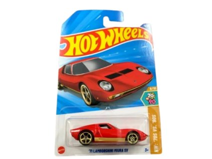 Hot Wheels 71 Lamborghini Miura SV červené Nové