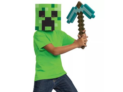 Kostým Minecraft Krumpáč a maska Nové