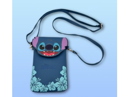 Taška na telefon Stitch modrá Nové