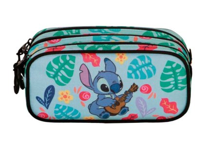 Penál Stitch s kytarou trojité pouzdro Nové