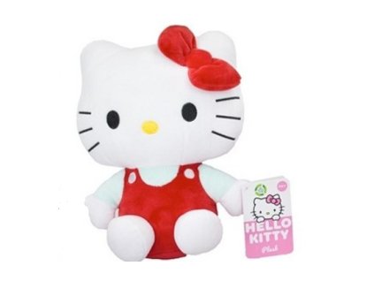 Plyšák Hello Kitty červené tričko 23cm Nové