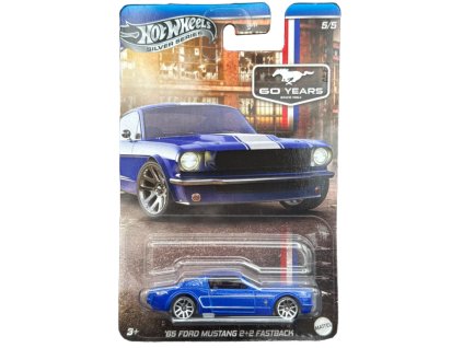 Hot Wheels Silver Series 60 Years 65 Ford Mustang 2+2 Fastback Nové