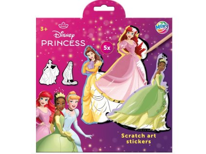 Škrábací samolepky Disney Princess Nové