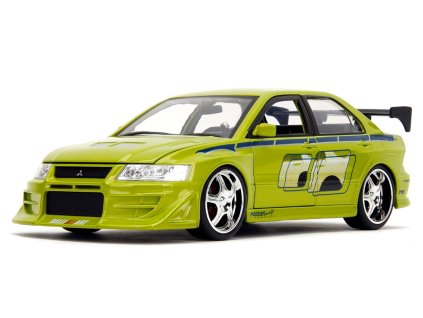Auto Fast and Furious Brians Mitsubishi Lancer Evolution VII 1:32 Nové