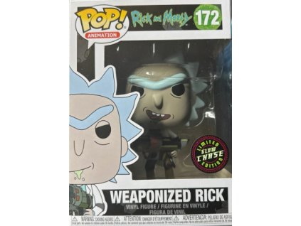 Funko Pop! 172 Rick and Morty Weaponized Rick Limited Glow Chase Edition Nové