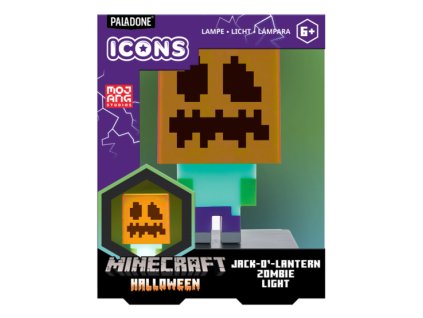 Lampička Minecraft Zombie Jack O Lantern Nové