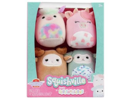 Plyšáci Squishmallows Squishville 5cm 4ks Nové