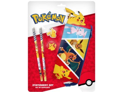Sada psacích potřeb Pokémon a přátelé s pouzdrem 5ks Nové