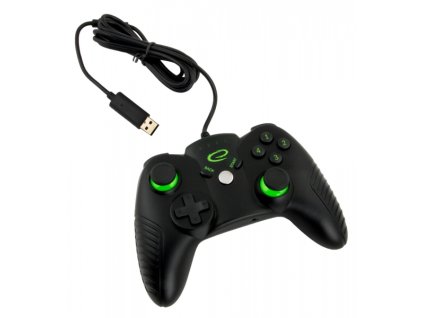 X360 ovladač  drátový EGG113K CONQUEROR BLACK/GREEN Nové