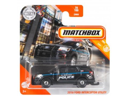 Toys Matchbox 2016 Ford Interceptor Nové