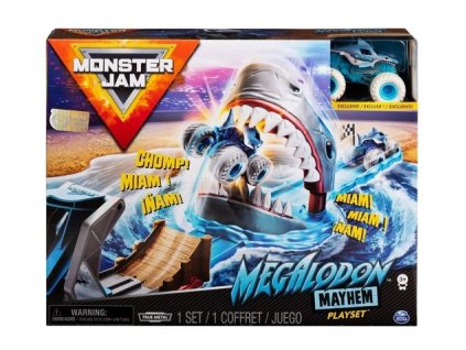 Toys Spin Master Monster Jam Megalodon Mayhem Stunt Playset Nové