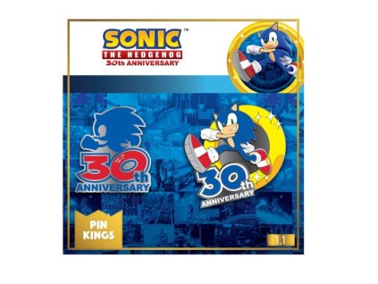 Merch Odznaky Sonic 30Th Anniversary Nové