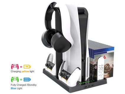 PS5 Multifunkční nabíjecí stojan s chlazením íplay Nové