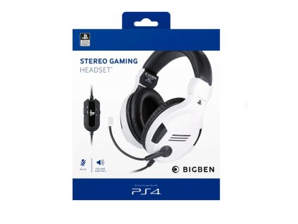 PS4/PS5 Official Bigben Stereo Gaming Headset V3 White Nové