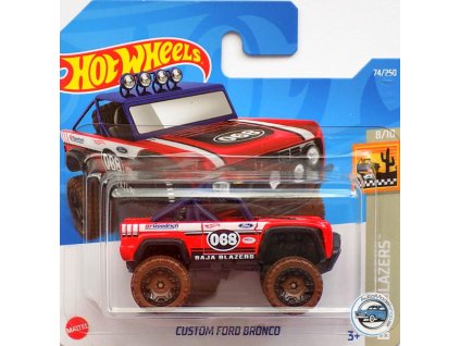 Toys Hot Wheels Custom Ford Bronco Red Nové