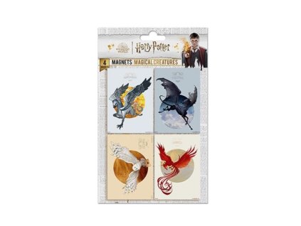 Merch Set magnetů Harry Potter Magical Creatures 4ks Nové