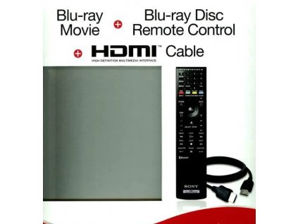 PS3 BluRay Kit - Remote - kabel HDMI Nové