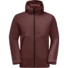Vínová pánska zimná bunda Jack Wolfskin Tempelhof Jkt M