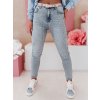Dámske modré slim fit džínsy s vysokým pásom SKINNEX