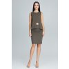 Dámsky set top so sponou + sukne M584 Olive