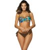 Hnedé bikiny so vzorovaným topom Becky Brown