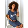 HAPPY MOMMY TMAVOMODRÁ TEHOTENSKÁ A DOJČIACA KOŠELA SO ZIPSAMI