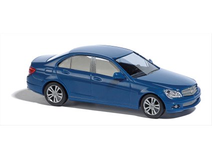 H0 - auto Mercedes MB řada C, modrý / Busch 89139