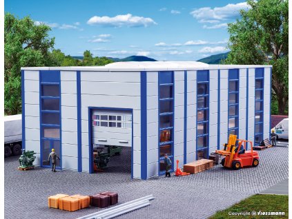 H0 - moderní průmyslová nebo skladovací hala / Kibri 39250