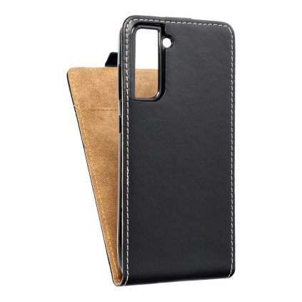 Forcell pouzdro Slim Flip Flexi FRESH pro SAMSUNG Galaxy S21 FE černé